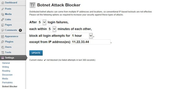 Botnet Attack Blocker