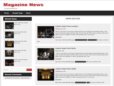 Magazine News Theme for WordPress
