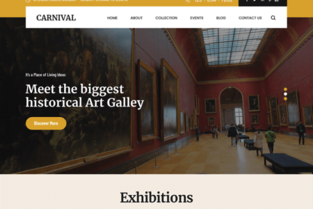 Carnival Art Gallery and Museum WordPress Theme